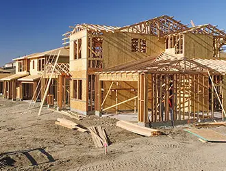 the framing of a house